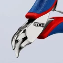 Knipex Precision Diagonal Cutter Long Nose Plier, Bevel Cut Type, 115mm Length, 3.8mm Cutting Capacity, Model 35 42 115
