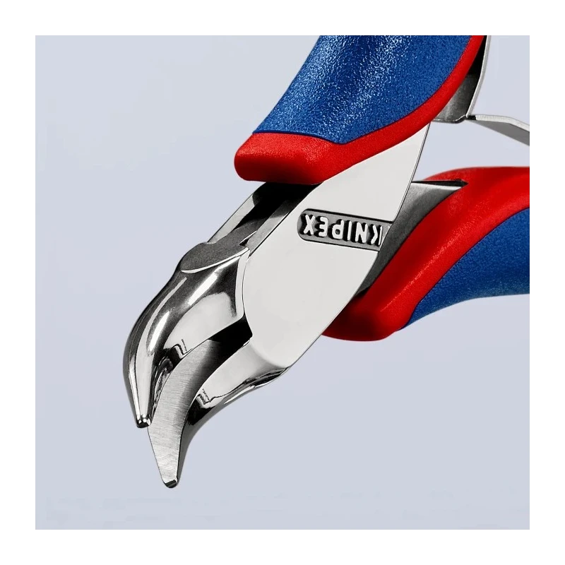 Knipex Precision Diagonal Cutter Long Nose Plier, Bevel Cut Type, 115mm Length, 3.8mm Cutting Capacity, Model 35 42 115