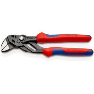 Knipex 1-Piece Plier Wrench 180mm Overall Length, 40mm Jaw Opening, Chrome Vanadium Steel 86 02 180