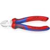 Knipex Side Cutter with Bevel, Chrome Vanadium Steel Jaw, Multi Component Plastic Grip, Forged Steel Handle 70 05 160