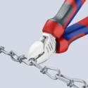 Knipex Side Cutter with Bevel, Chrome Vanadium Steel Jaw, Multi Component Plastic Grip, Forged Steel Handle 70 05 160