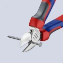 Knipex Side Cutter with Bevel, Chrome Vanadium Steel Jaw, Multi Component Plastic Grip, Forged Steel Handle 70 05 160