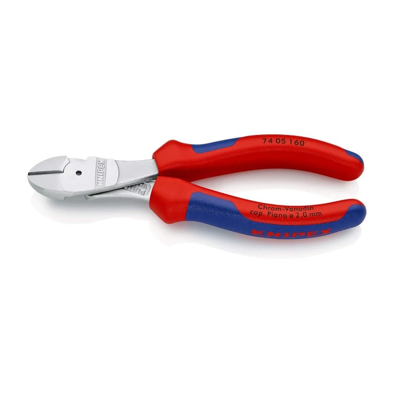 Knipex High Leverage Side Cutting Pliers With Bevel Jaw 160mm 74 05 160