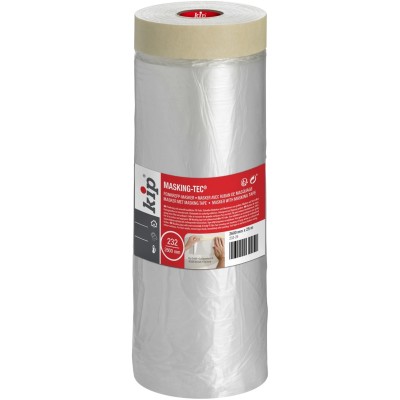 KIP Beige 232 Masking Tape Paper Backing Natural Rubber Adhesive 2.6mm Width 25m Length 0.14mm Thickness 232-25 223508