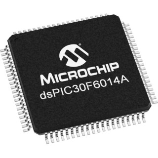 Microchip 16 bit dsPIC30F DSP Microcontroller 144kB FLASH 80-Pin TQFP dsPIC30F6014A-30I/PT
