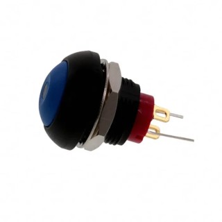 TE Connectivity PB6 Series Illuminated Push Button Switch, On-Off, Panel Mount, 1 NO Contact, Blue LED, IP68 PB6B2FM7M1CAL07
