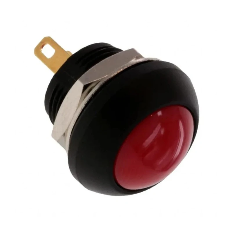 TE Connectivity PB6 Series Push Button Switch Panel Mount 3.5mm Width Red Actuator On-Off 1 NO Contact IP68 PB6B2RS3M2CAL00