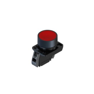 RS PRO Push Button Complete Unit Panel Mount 23 mm Cutout Red SPST IP65 239-8200