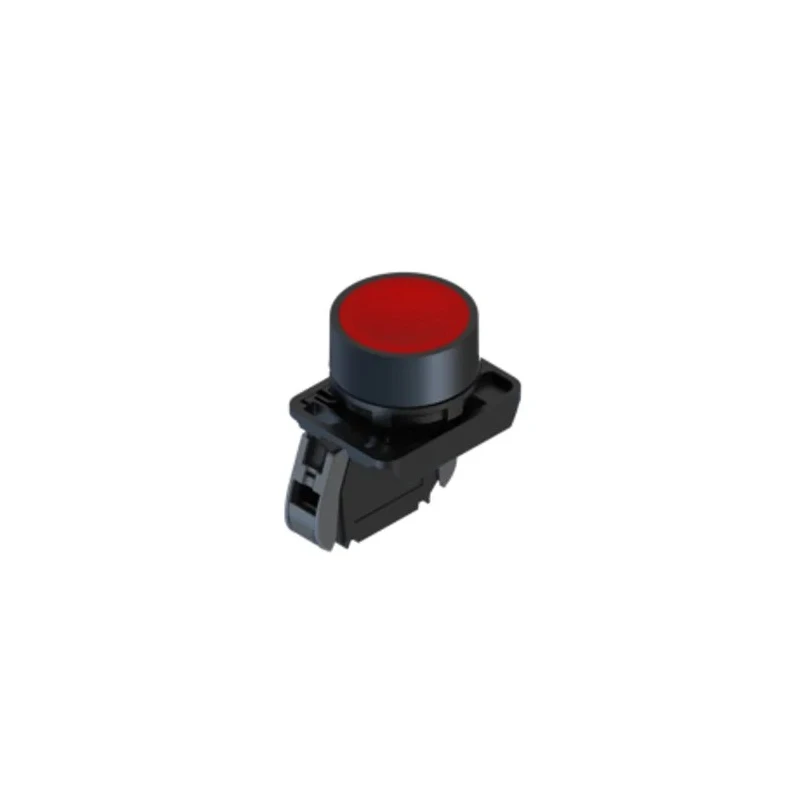 RS PRO Push Button Complete Unit Panel Mount 23 mm Cutout Red SPST IP65 239-8200