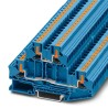 Phoenix Contact PTTBV Series Double Level Terminal Block Blue, 4mm² Cable CSA, 4 Positions, 2-Level, Push-in 1088738