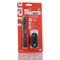 RS PRO LED High-Performance Rechargeable Pen Torch Black Aluminium Body 3.7V Li-ion 375 lm 152 mm 239-7027