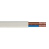 RS PRO 3 Core Mains Power Cable, White 1mm² 85 °C, 100 m Thermoplastic 239-8431