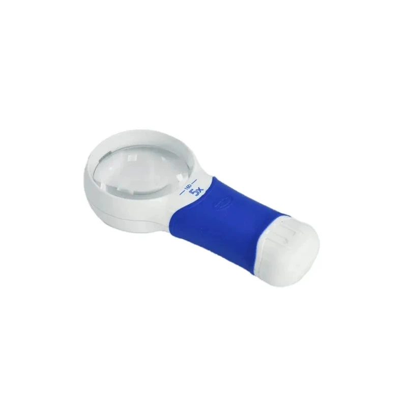 Coil Illuminated Handheld Magnifier, 5x Magnification, 60 mm Diameter 8275