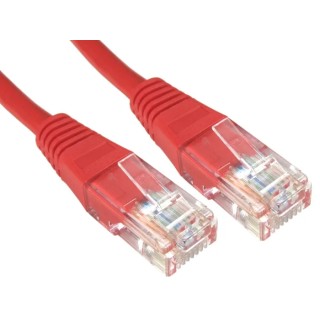 RS PRO Cat6 Ethernet Cable 2 m Red RJ45 Male to RJ45 Male U/UTP PVC 240-6311