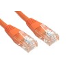 RS PRO Cat6 Ethernet Cable 2 m Orange RJ45 Male to RJ45 Male U/UTP PVC Jacket 80V 240-6308