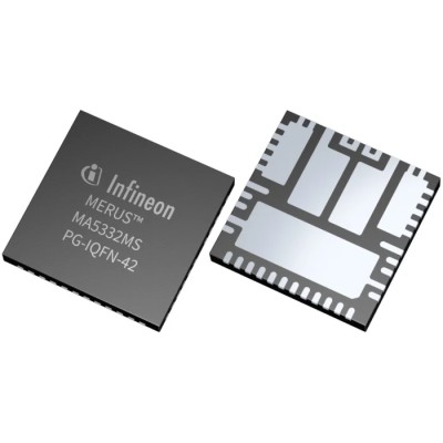 Infineon 2-Channel Audio Amplifier IC Class D 200W Output Power 42-Pin PG-IQFN Package MA5332MSXUMA1