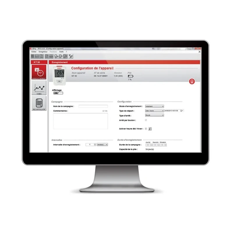 KIMO Configuration and Data-Processing Software with CK-50 USB Cable KIC3-N