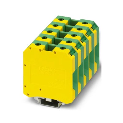 Phoenix Contact 1-Way DIN Rail Earth Modular Terminal Block 600V Screw Termination Polyamide Housing 0443078
