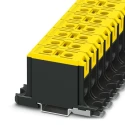 Phoenix Contact UBAL Series 1-Level DIN Rail Terminal Block Yellow, 50mm², 150A, 1kV, Screw Termination 1086471