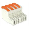 WAGO Pluggable Terminal Block 4-Contact 10.16 mm Pitch 1 Row 600V Push-in Cage Clamp 832-1104