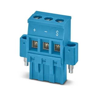 Phoenix Contact Pluggable Terminal Block 3-Contact 5.08 mm Pitch 1 Row Polyamide Housing 320V 12A 1161208