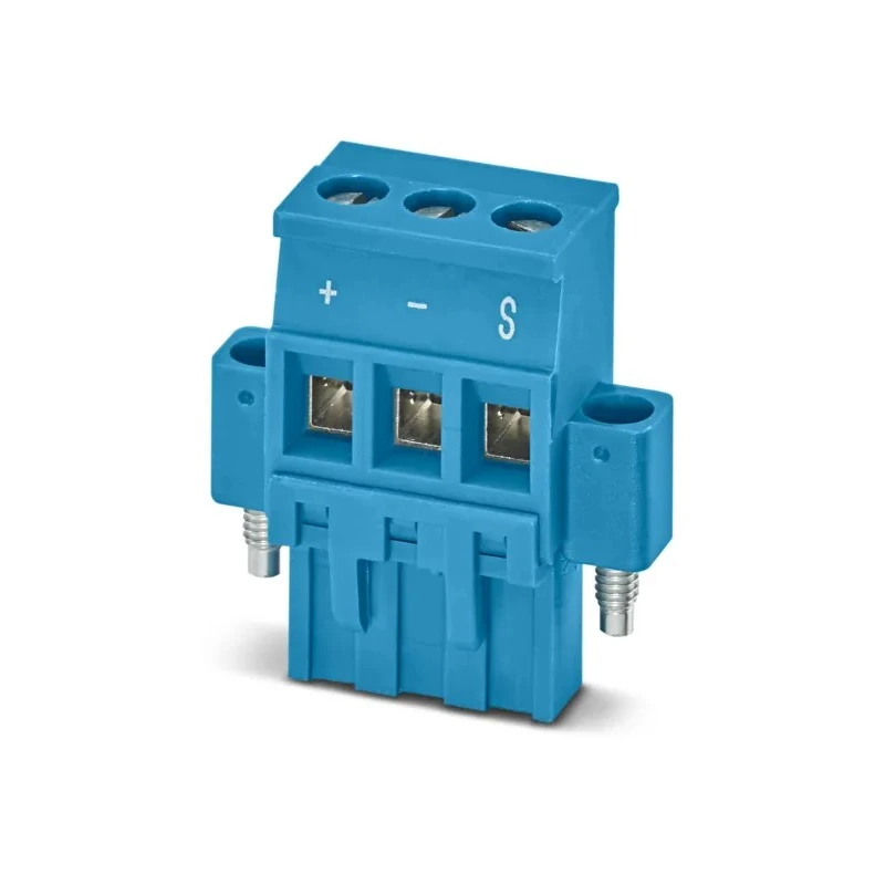 Phoenix Contact Pluggable Terminal Block 3-Contact 5.08 mm Pitch 1 Row Polyamide Housing 320V 12A 1161208