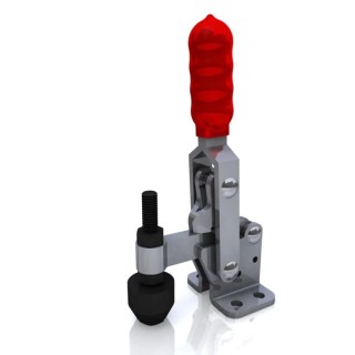 RS PRO Vertical Toggle Clamp 95° Jaw Opening 23 mm Jaw Depth Holding Force 150kg Zinc Plated 125 mm Height 240-8149