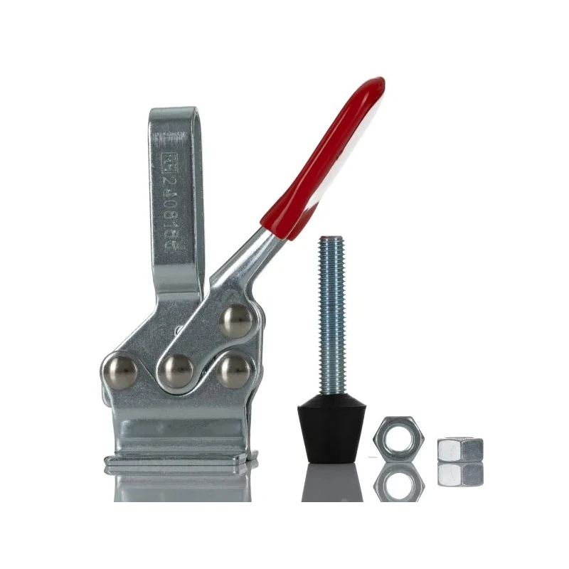 RS PRO 90° Toggle Clamp Zinc Plated 34.9 mm Jaw Depth 227 kg Holding Force 173 mm Length 173 mm Height 240-8156