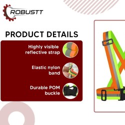 Buy Robustt Dual Color Safety Reflective Vest Belt Jacket