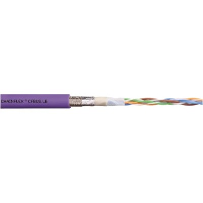 Igus 4 Core Red Lilac Multi-Core Main Power Cable 0.15mm² Bare Copper Conductor Polyvinyl Chloride CFBUS.LB.049 (100m)
