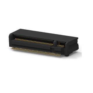 TE Connectivity Right Angle Edge Connector Female Through Hole 67-Contacts 1 mm Pitch 2 Row Solder 1-2199230-5