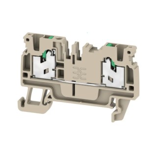Weidmüller SNAP IN Series Feed Through Terminal Block Dark Beige 1-Level 24A 800V 2674530000