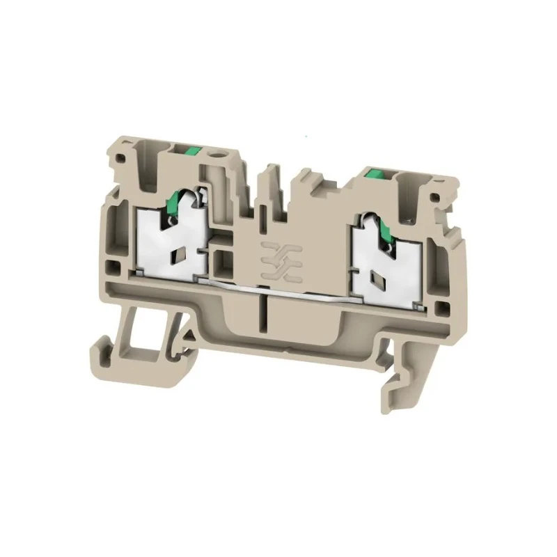 Weidmüller SNAP IN Series Feed Through Terminal Block Dark Beige 1-Level 24A 800V 2674530000