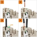 Weidmüller SNAP IN Series Feed Through Terminal Block Dark Beige 1-Level 24A 800V 2674530000