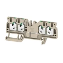 Weidmüller Feed Through Terminal Block Dark Beige 1-Level Snap-In 600V 24A 2674550000