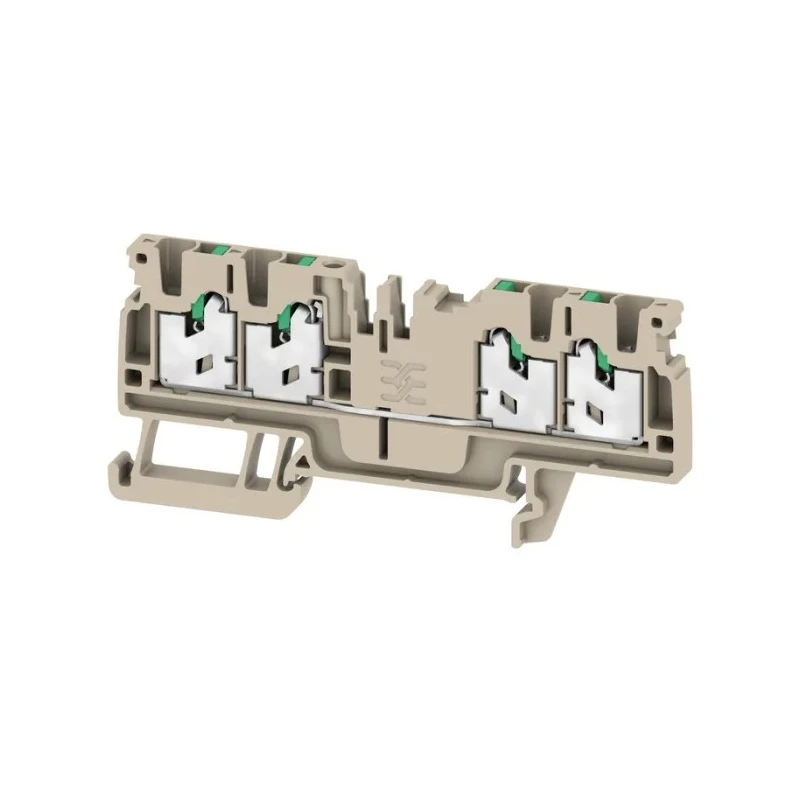 Weidmüller Feed Through Terminal Block Dark Beige 1-Level Snap-In 600V 24A 2674550000