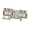 Weidmüller Feed Through Terminal Block Dark Beige 1-Level Snap-In 600V 24A 2674550000
