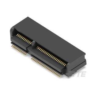 TE Connectivity M.2 NGFF Series Right Angle Edge Connector Female, Surface Mount, 67 Contacts, 0.5 mm Pitch, 2 2199230-4