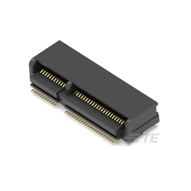 TE Connectivity M.2 NGFF Series Right Angle Edge Connector Female, Surface Mount, 67 Contacts, 0.5 mm Pitch, 2 2199230-4