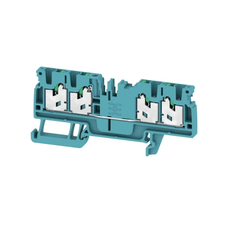 Weidmüller SNAP IN Series Blue 1-Level 1-Position Feed Through Terminal Block 800V 24A 2753960000