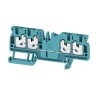 Weidmüller SNAP IN Series Blue 1-Level 1-Position Feed Through Terminal Block 800V 24A 2753960000
