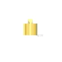 TE Connectivity Uninsulated Grey Pigtail Splice Connector Brass Contact Crimp Termination 2.6mm Length 62759-1