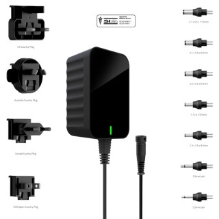 Friwo Plug Adapter Australia EU UK US 18 W 12V DC Output 1.5 A EDV1960976RS