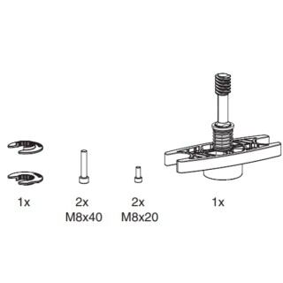 SAUTER REGULATION Valve Seat Valve Actuator Shaft, Model 0510390020, IP54 Protection, Low Noise, Germany 0510390020