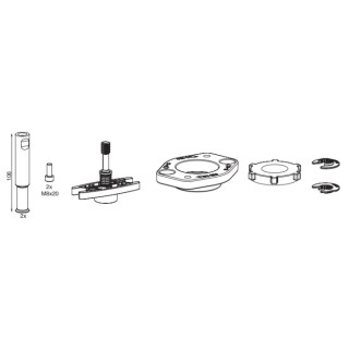 SAUTER REGULATION Valve Seat Valve Actuator Shaft 0510390023