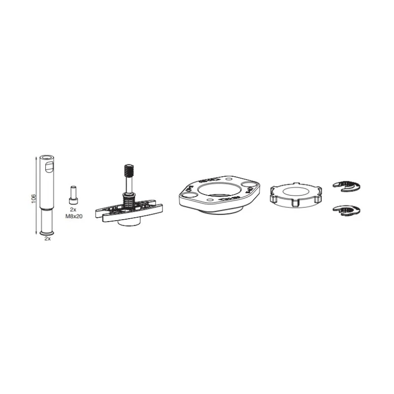 SAUTER REGULATION Valve Seat Valve Actuator Shaft 0510390023