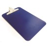 BS Teasdale Heavy Duty Blue Plastic A4 Clipboard Acrylic Material Shatter Resistant Metal Detectable with Stainless B3090