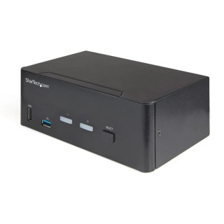 StarTech.com 2 Port 2 Displays USB HDMI KVM Switch 3.5 mm Stereo 3840 x 2160 Pixel Maximum Resolution SV231DHU34K6
