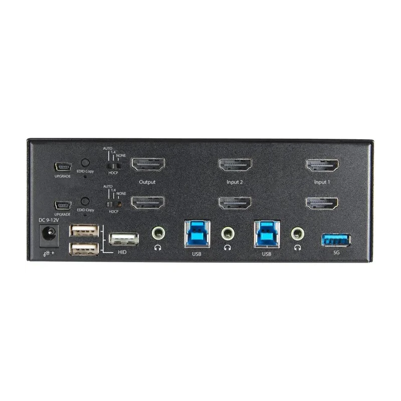 StarTech.com 2 Port 2 Displays USB HDMI KVM Switch 3.5 mm Stereo 3840 x 2160 Pixel Maximum Resolution SV231DHU34K6