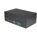 StarTech.com 2 Port 2 Displays USB HDMI KVM Switch 3.5 mm Stereo 3840 x 2160 Pixel Maximum Resolution SV231DHU34K6